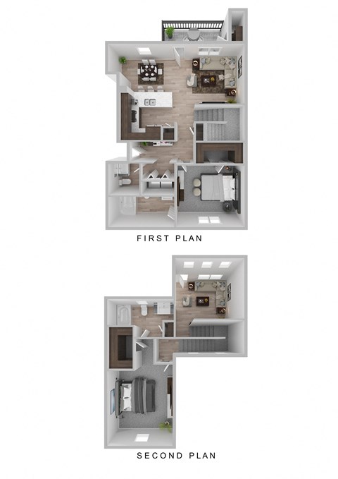 Sienna Floor Plan at The Michael B Townhomes and Flats, Las Vegas